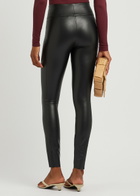 Wolford Edie Black Vegan Leather Leggings