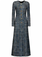 GIAMBATTISTA VALLI - Lurex Tweed Long Sleeve Midi Dress