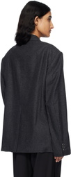 Helmut Lang Gray Driver Blazer