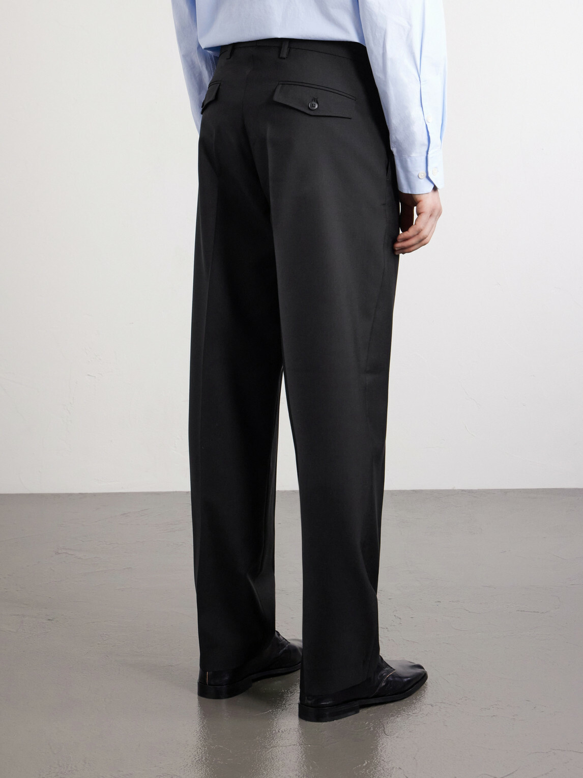 mfpen - Formal Straight-Leg Pleated Wool Suit Trousers - Black