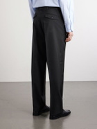 mfpen - Formal Straight-Leg Pleated Wool Suit Trousers - Black