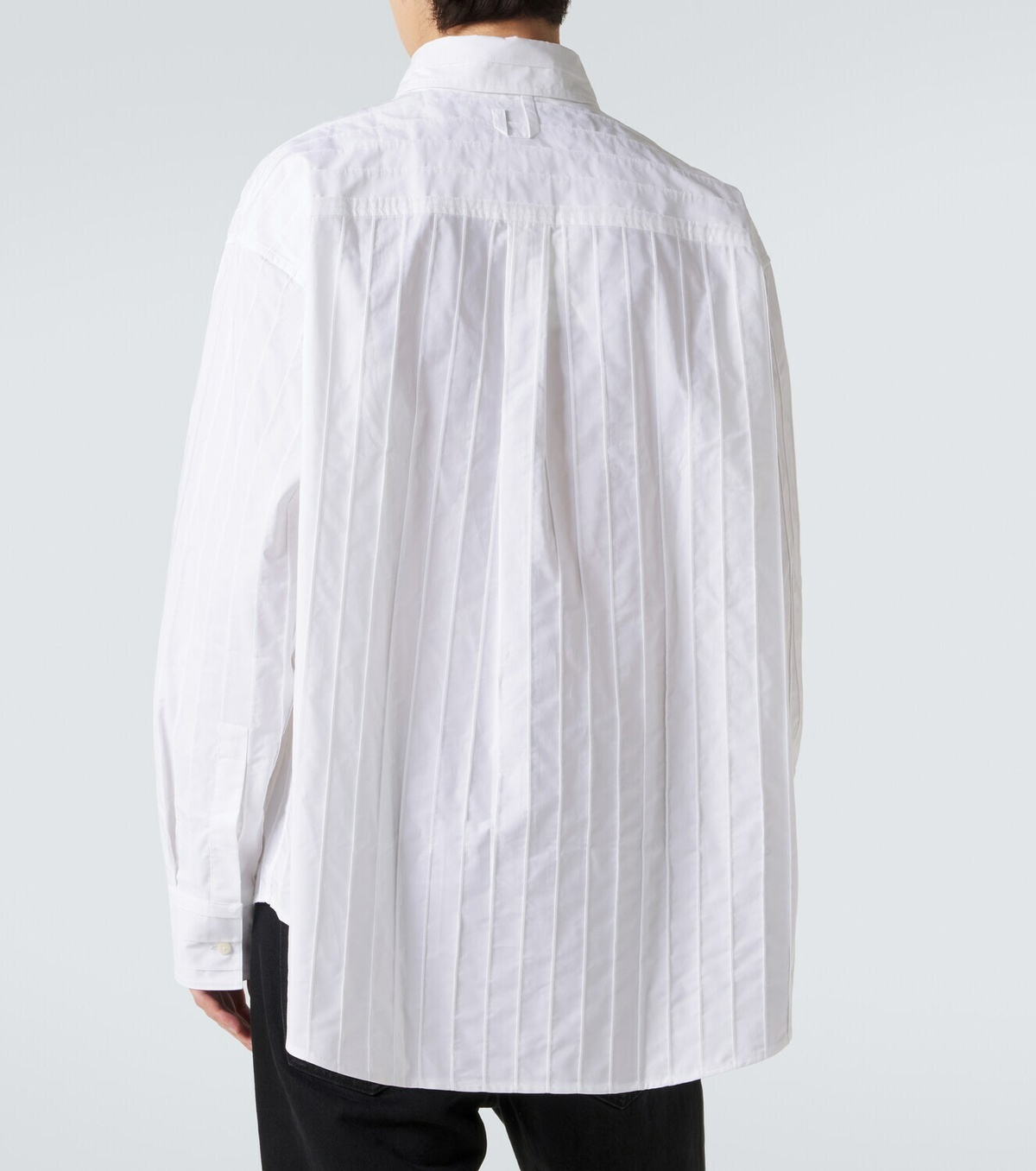Jacquemus Camargue embroidered striped cotton shirt