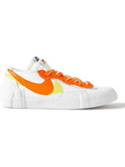 Nike - Sacai Blazer Low Colour-Block Leather Sneakers - White