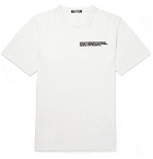 CALVIN KLEIN 205W39NYC - Oversized Embroidered Cotton-Jersey T-Shirt - Men - Cream