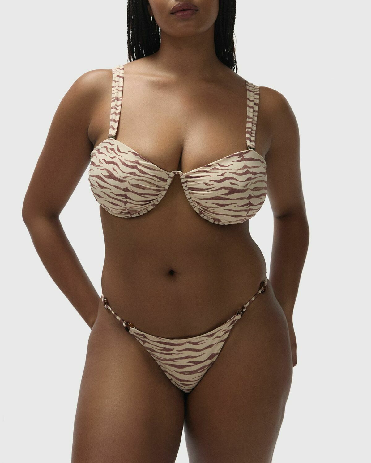 Love Stories Glow Bikini brown/beige Womens Swimwear