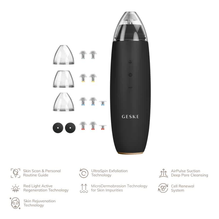 GESKE SmartAppGuided MicroDermabrasion Blackhead Remover 7 in 1