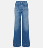 Victoria Beckham Alina faded wide-leg jeans