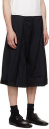 HODAKOVA Black Upside Down Trouser Shorts