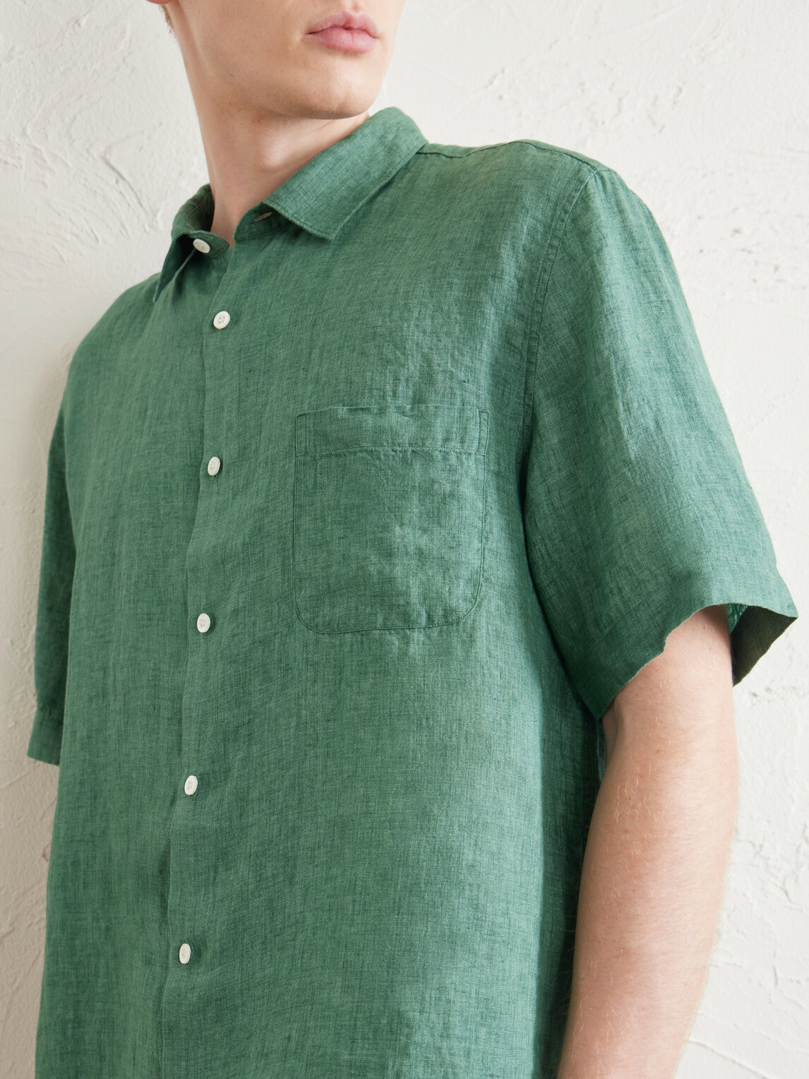 Sunspel - Linen Shirt - Green