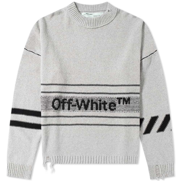 Photo: Off-White Logo Crew Knit