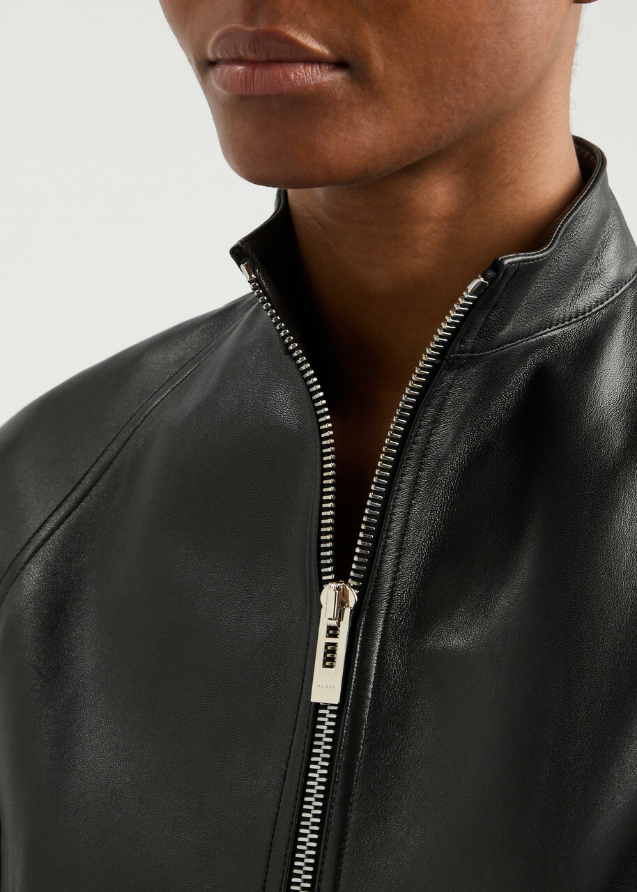 Alaïa Leather Jacket Black ALAÏA