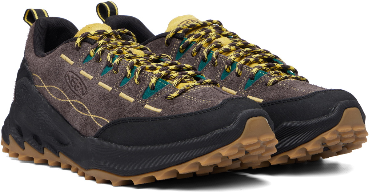 KEEN Brown & Yellow Jasper Zionic Sneakers