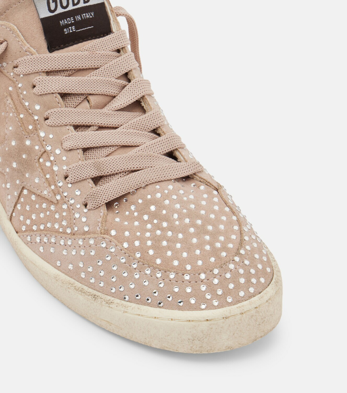 Golden Goose Ball Star embellished suede sneakers