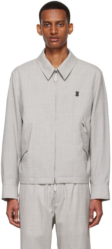 Photo: Burberry Gray Wool Jacket