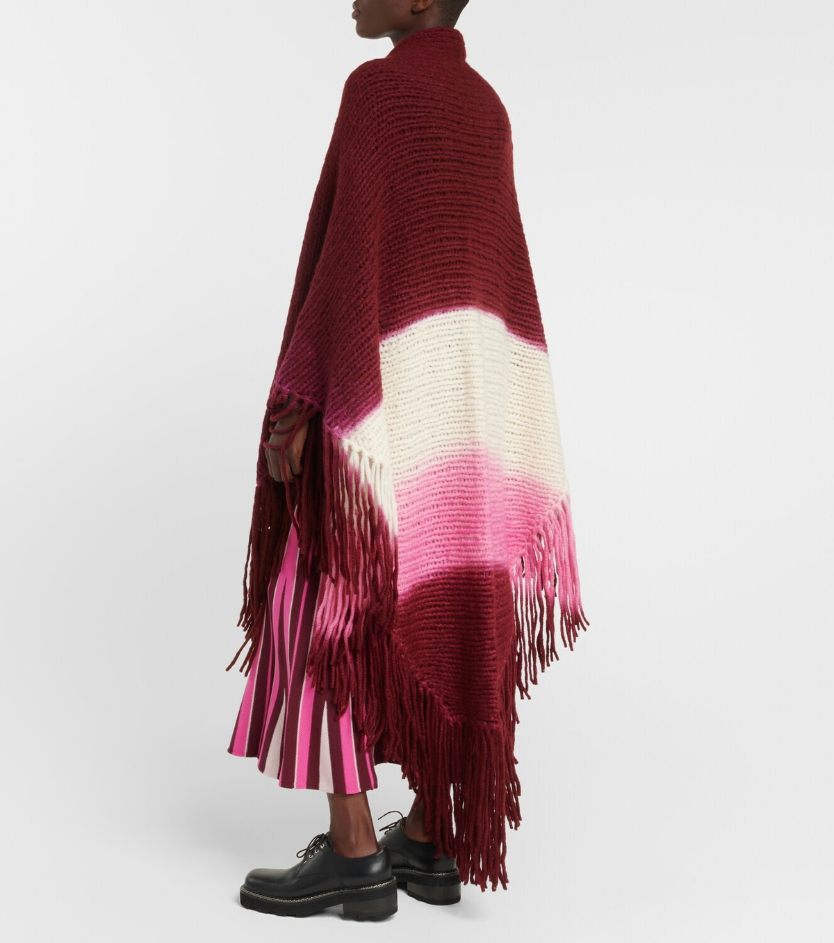 GABRIELA HEARST ケープ ポンチョ Lauren cashmere scarf590456 Gabriela Hearst Lauren fringed cashmere poncho Gabriela Hearst