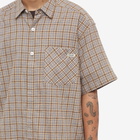 Polar Skate Co. Men's Mitchell Check Flannel Shirt in Light Brown