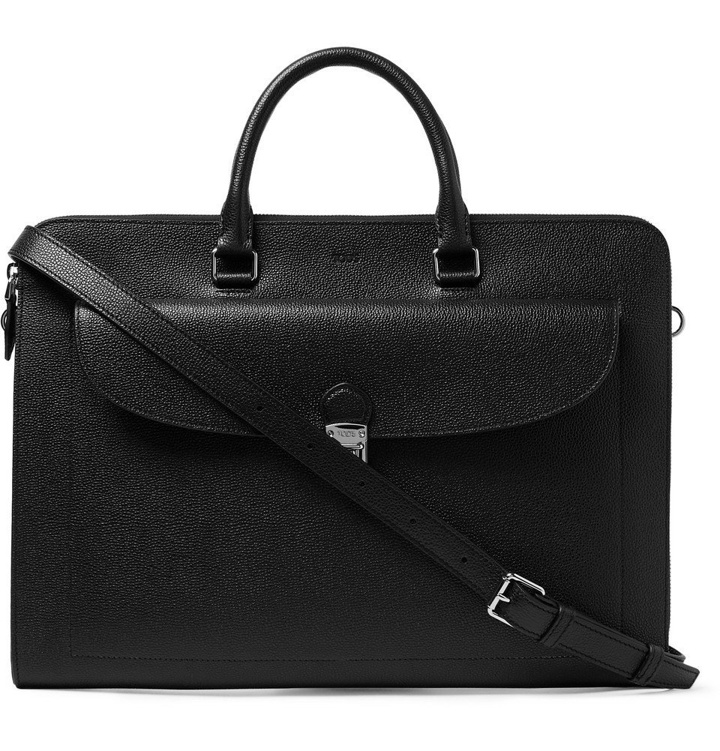 Photo: Tod's - Pebble-Grain Leather Briefcase - Men - Black