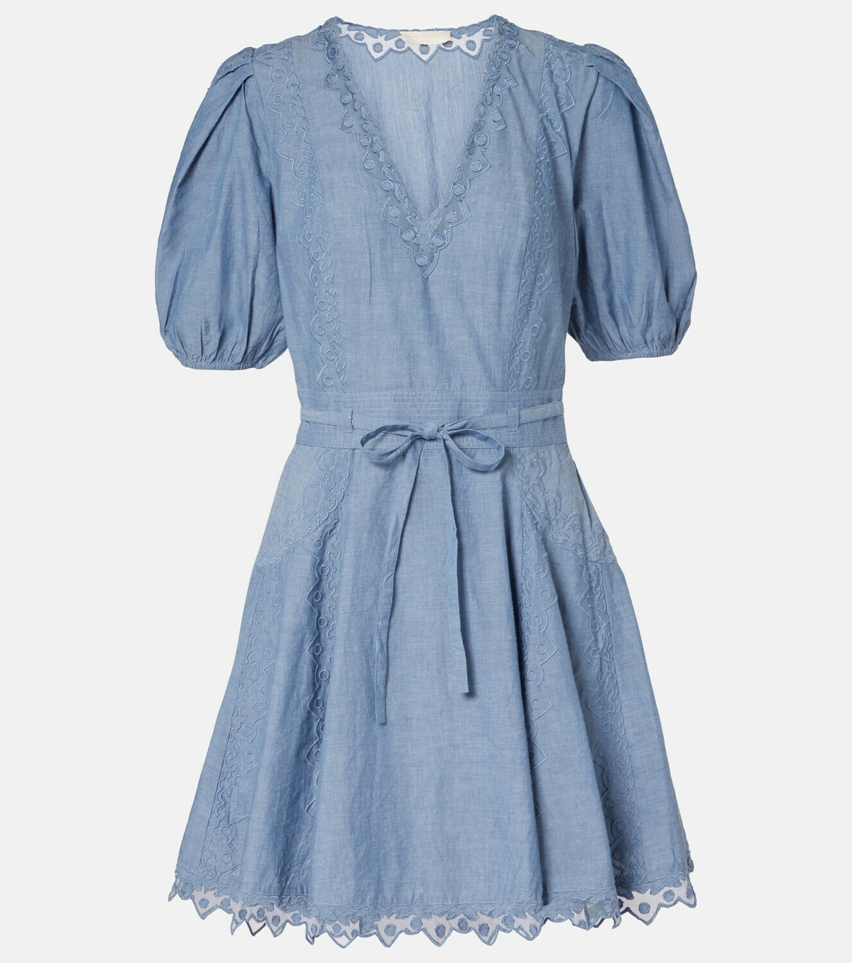 Ulla Johnson Camila lace-trimmed cotton minidress