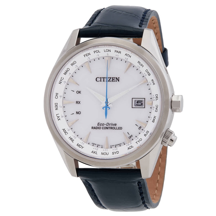 Photo: Citizen Eco-Drive Perpetual World Time Silver Dial Watch CB0270-10A