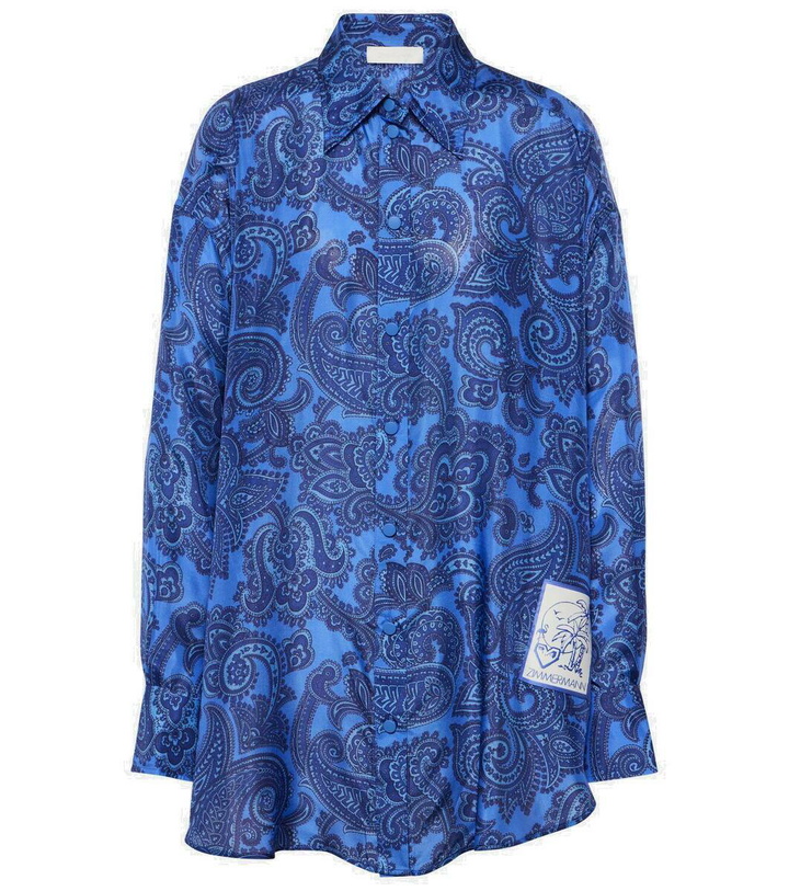 Photo: Zimmermann Ottie paisley silk habotai shirt