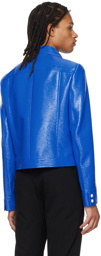Courrèges Blue Press-Stud Jacket