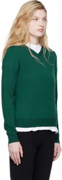 High Sport Green Billie Vneck Sweater