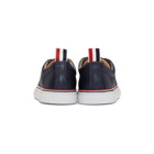 Thom Browne Navy Straight Toe Cap Sneakers