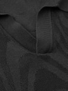 Frescobol Carioca - Rino Cotton and Silk-Blend Polo Shirt - Black