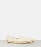 The Row Vasko leather slip-on shoes