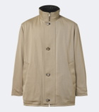 Auralee Reversible leather and wool jacket
