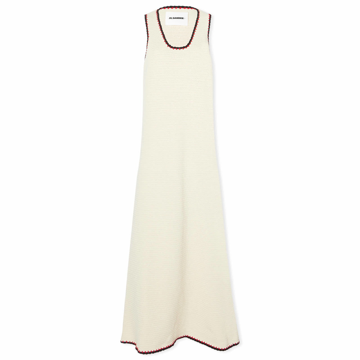 Jil Sander+ Women's Crochet Maxi Dress in Porcelain