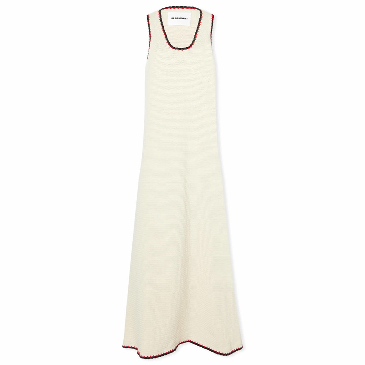 Photo: Jil Sander+ Women's Crochet Maxi Dress in Porcelain