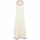 Jil Sander+ Women's Crochet Maxi Dress in Porcelain