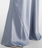 Galvan Sienna halterneck satin gown
