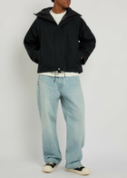 Cole Buxton Hooded Cotton-blend Jacket Black