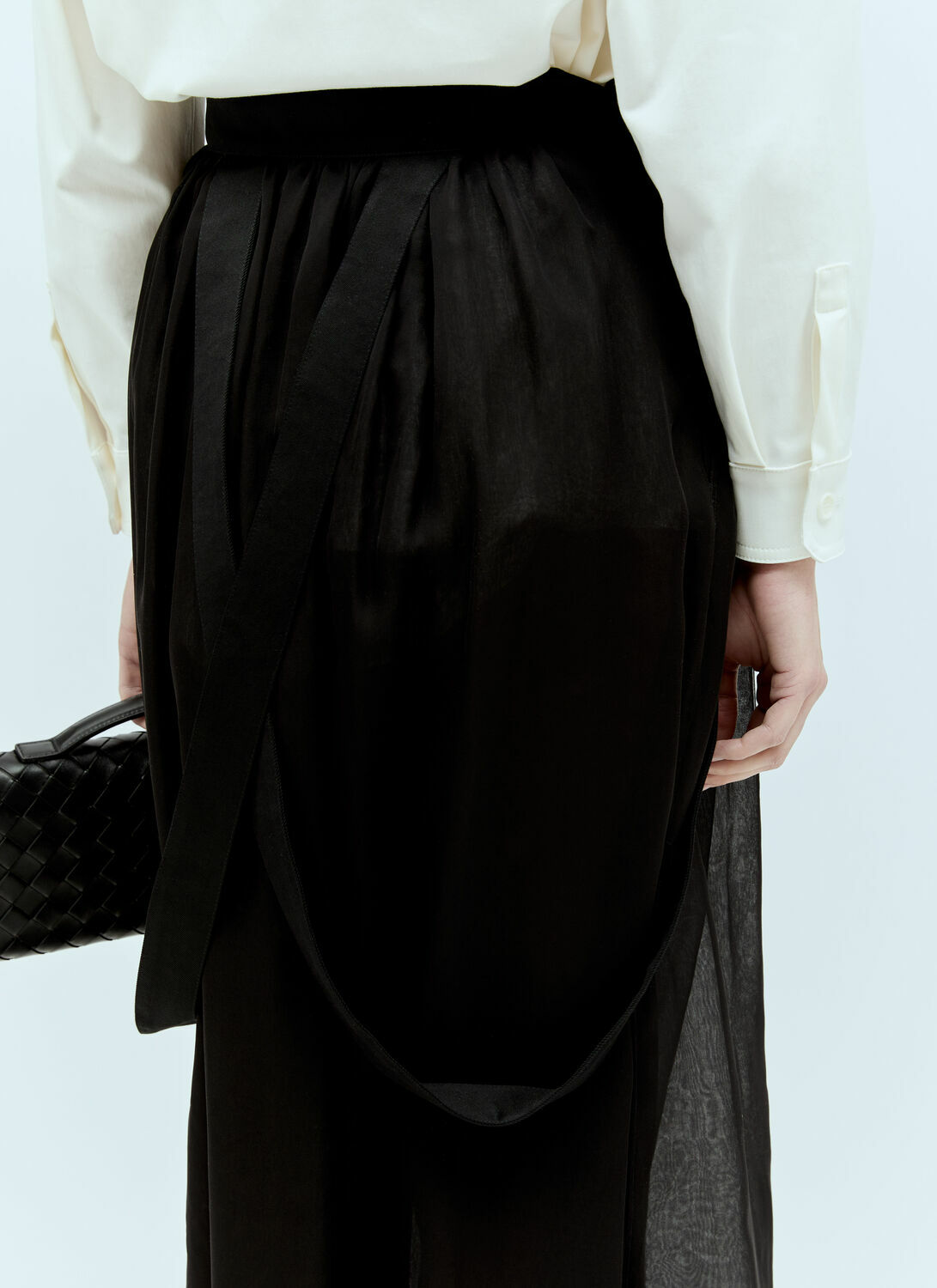 Max Mara Silk Chiffon Maxi Skirt