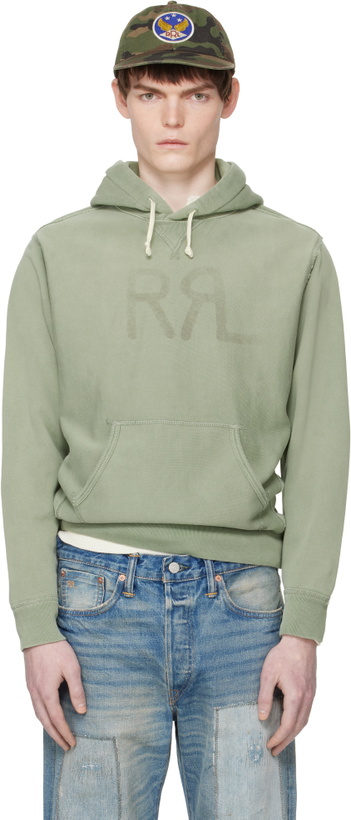 Photo: RRL Green Ranch Logo Hoodie