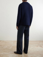 Altea - Knitted Virgin Wool Blazer - Blue