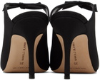 Manolo Blahnik Black Fiocchetti Mules