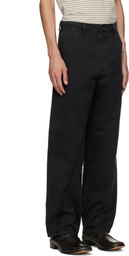 Maison Margiela Black Cotton Trousers