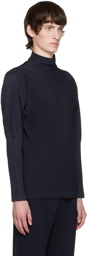 Homme Plissé Issey Miyake Navy Basics Turtleneck