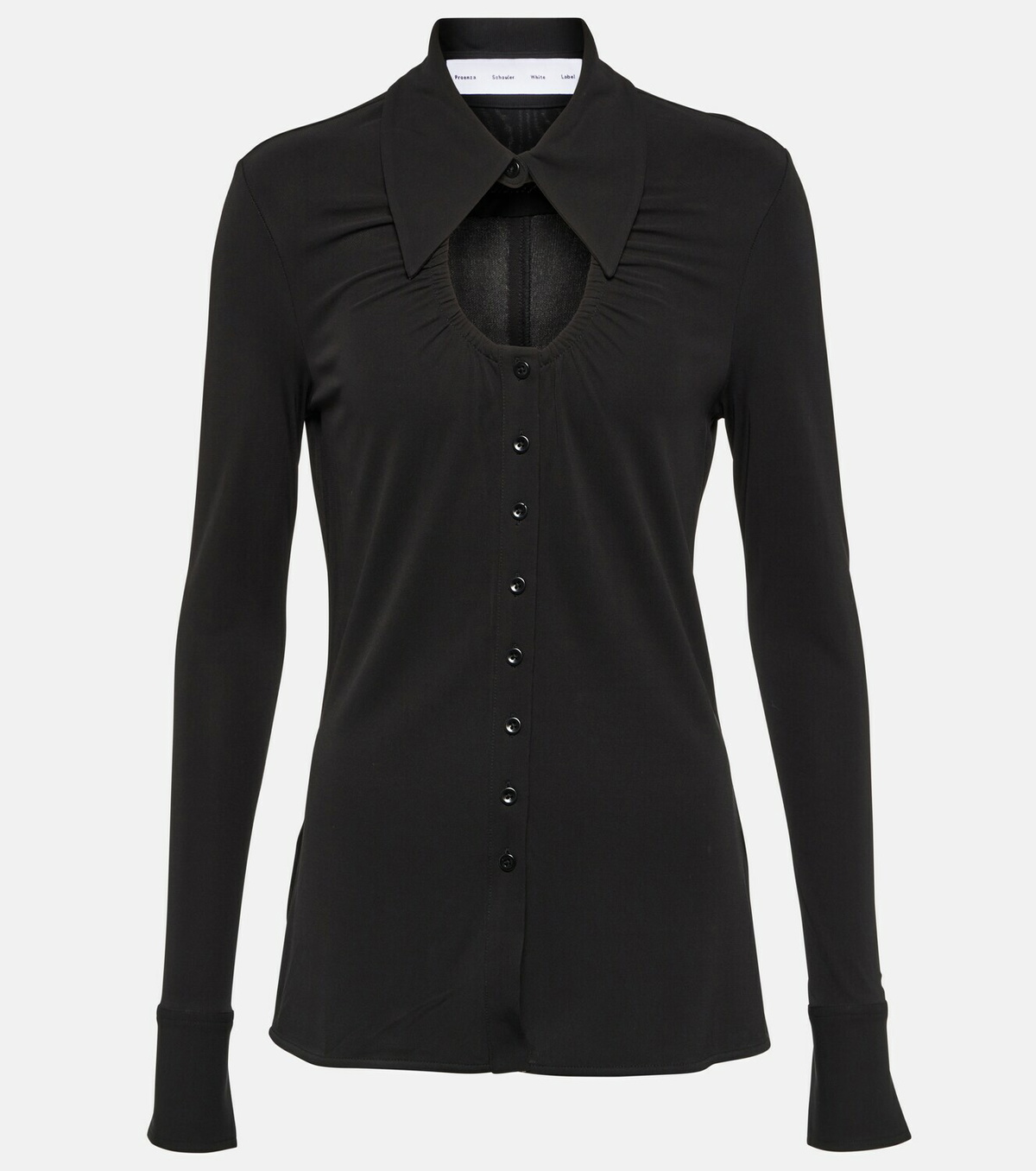 Proenza Schouler White Label cutout jersey top