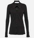Proenza Schouler White Label cutout jersey top