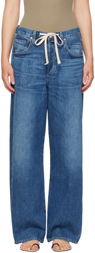 Photo: Citizens of Humanity Indigo Brynn Drawstring Jeans