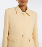 Valentino VGold virgin wool crêpe coat