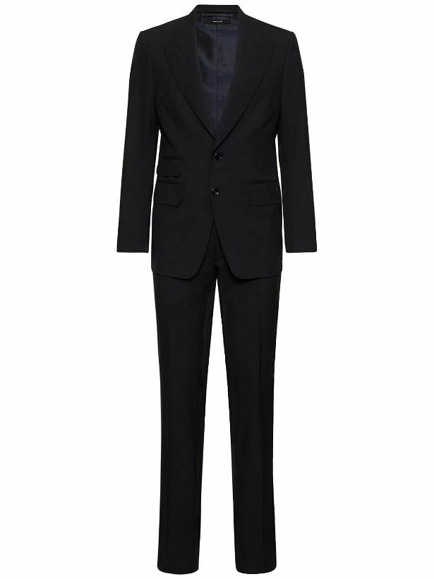 Photo: TOM FORD - Shelton Super 120's Plain Weave Suit