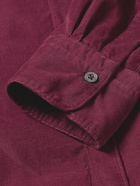 Canali - Cotton-Corduroy Shirt - Burgundy