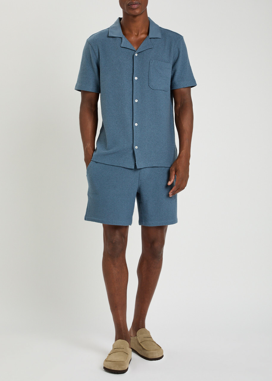 Paige Elijah Terry Shorts Blue