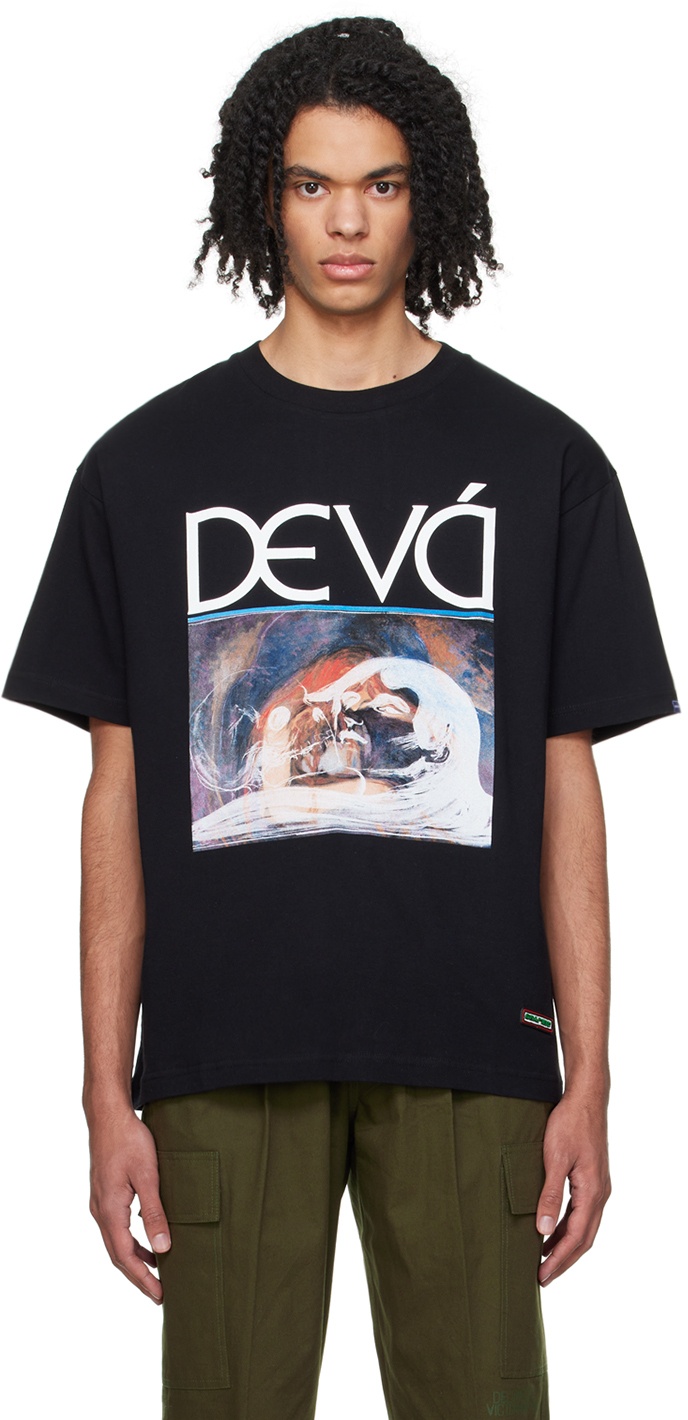Photo: DEVÁ STATES Black Print T-Shirt