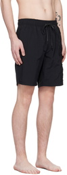 BOSS Black Embroidered Swim Shorts